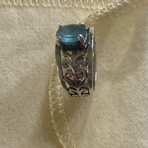 James Avery Adoree Ring with Blue Topaz